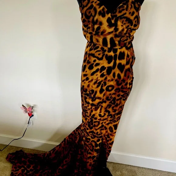 Dresses | Leopard Print Maxi Dress Sheer With Built In Bodysuit | Poshmark Dresses | Leopard Print Maxi Dress Sheer With Built In Bodysuit | Poshmark